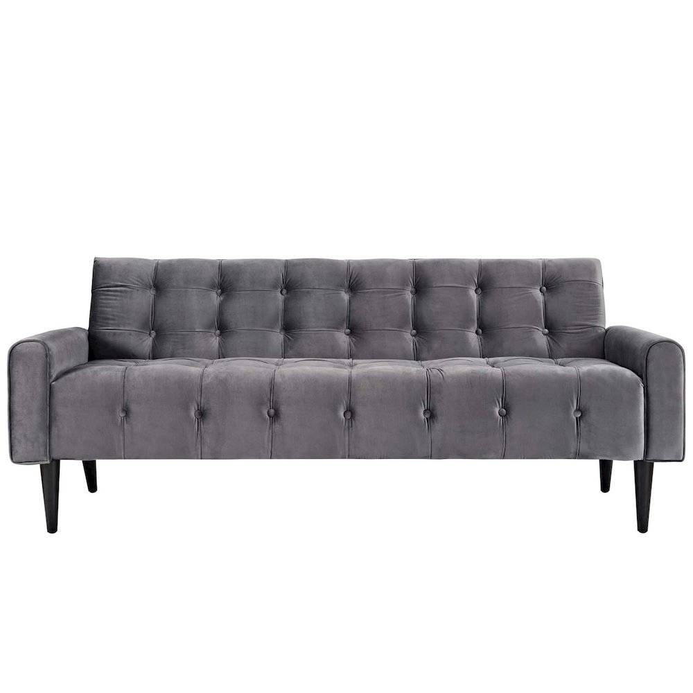Delve Performance Velvet Sofa. Picture 3
