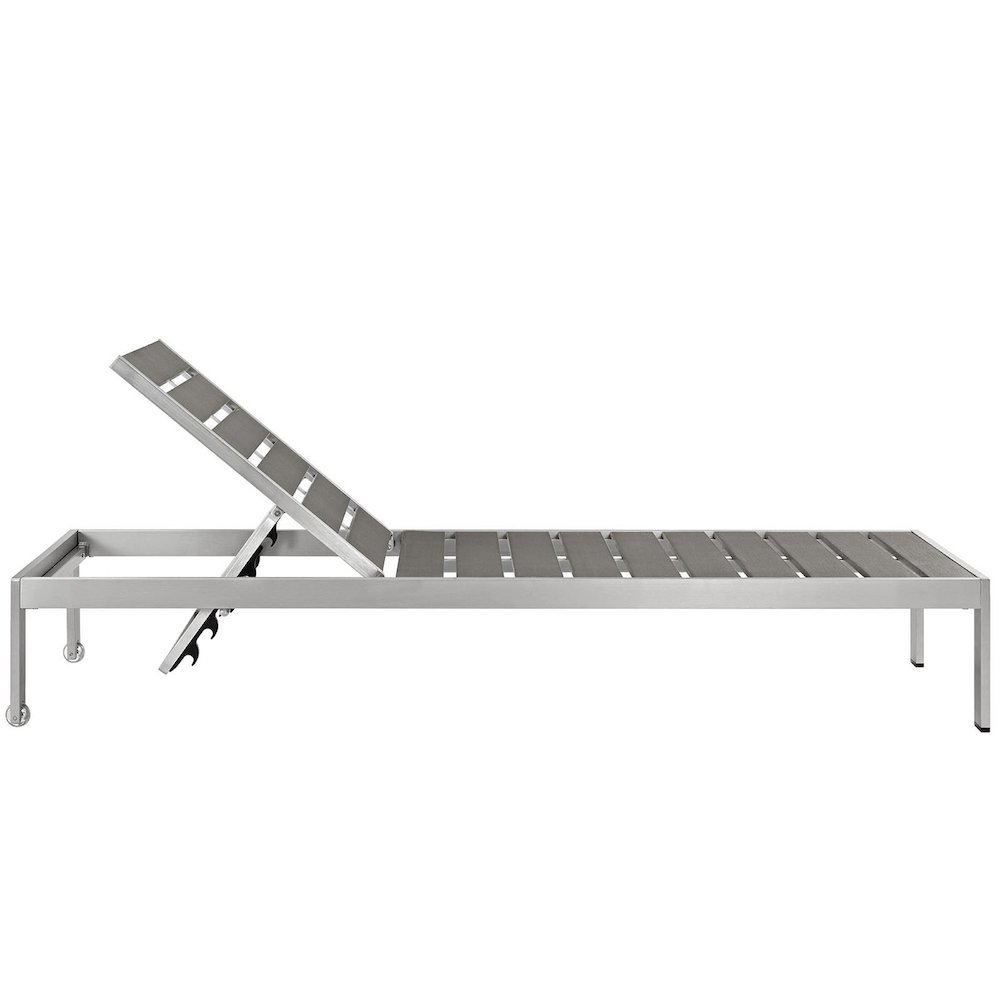 Shore Outdoor Patio Aluminum Chaise Set of 2. Picture 3