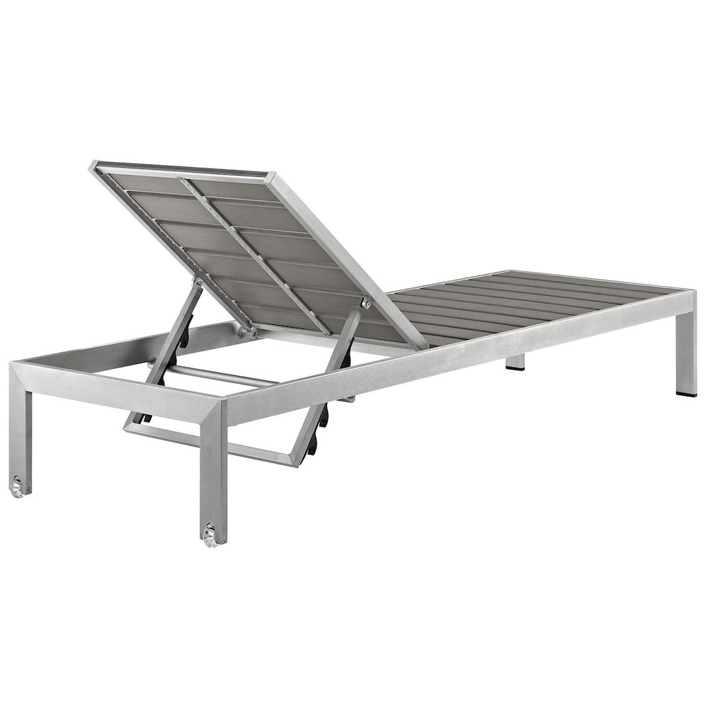 Shore Outdoor Patio Aluminum Chaise Set of 2. Picture 4