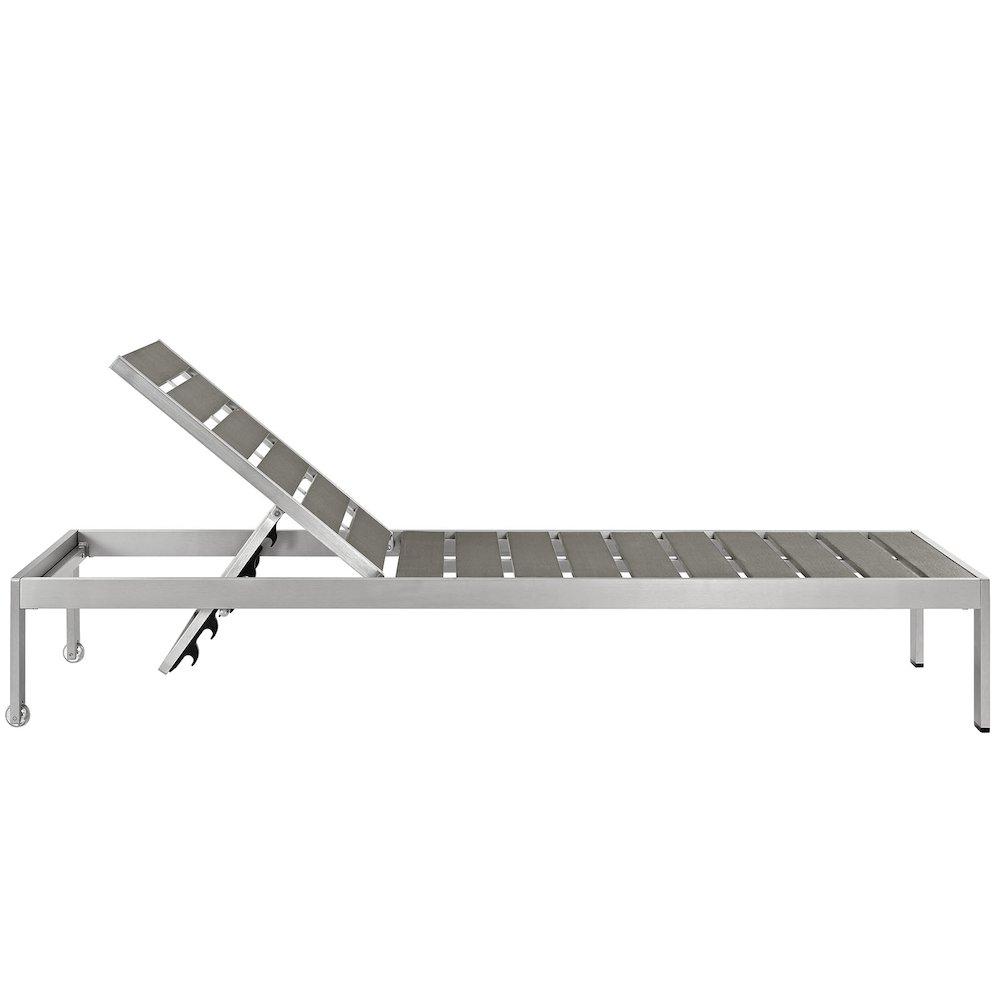 Shore Outdoor Patio Aluminum Chaise Set of 4. Picture 3