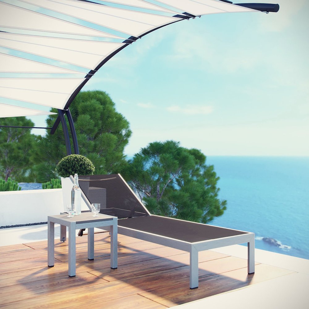 Shore 2 Piece Outdoor Patio Aluminum Set. Picture 6