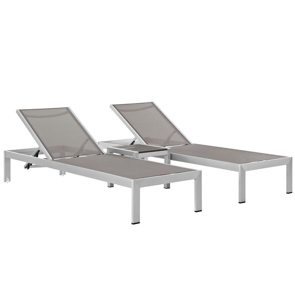Shore 3 Piece Outdoor Patio Aluminum Set. Picture 1