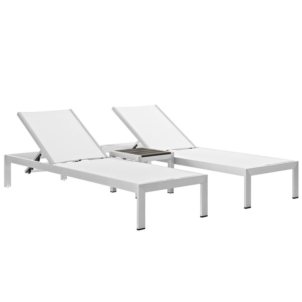 Shore 3 Piece Outdoor Patio Aluminum Set. Picture 1