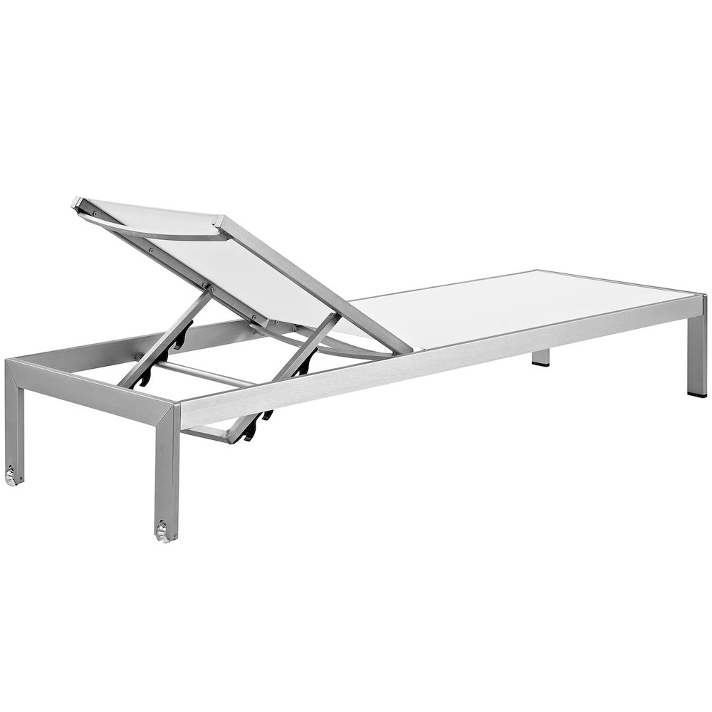 Shore Outdoor Patio Aluminum Chaise Set of 6. Picture 4