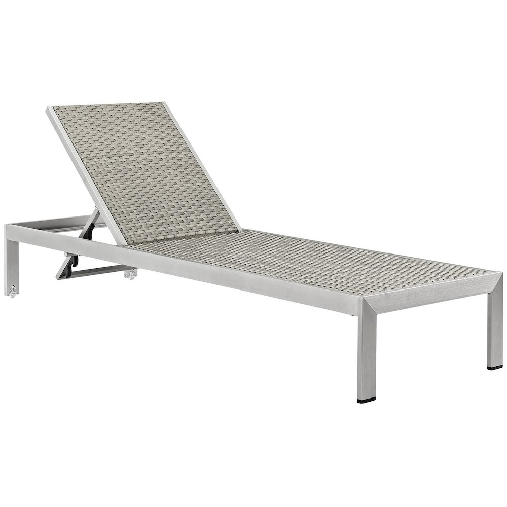 Shore Outdoor Patio Aluminum Chaise Set of 2. Picture 2