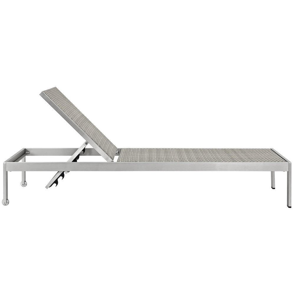 Shore Outdoor Patio Aluminum Chaise Set of 2. Picture 3