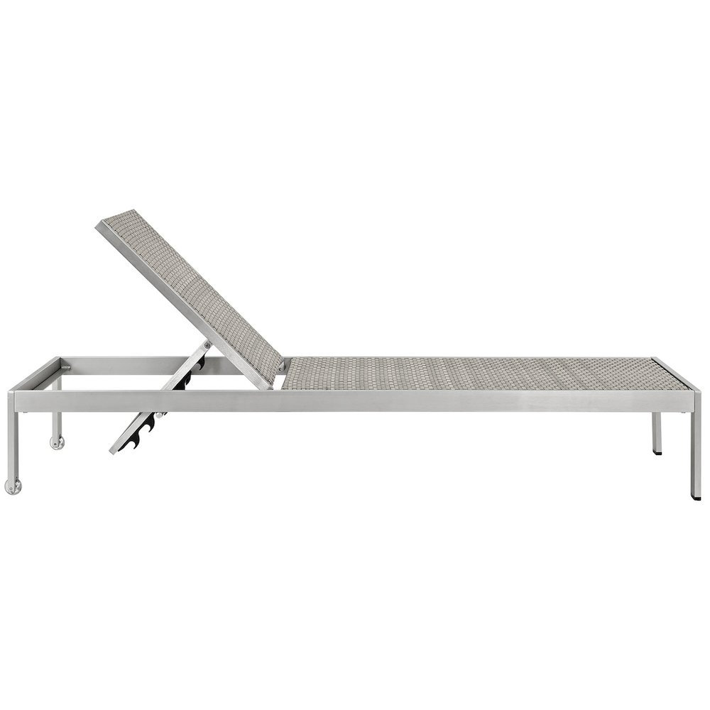 Shore Outdoor Patio Aluminum Chaise Set of 6. Picture 3