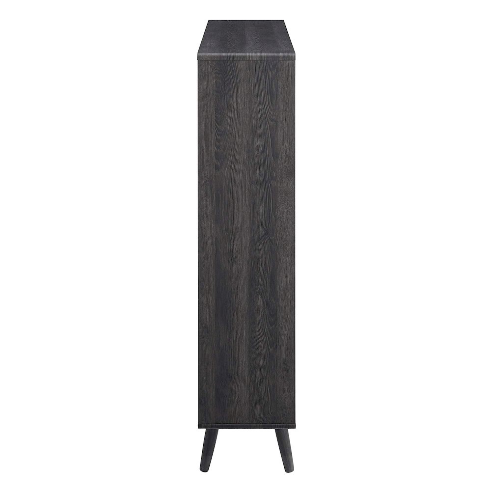 Transmit 7 Shelf Wood Grain Bookcase. Picture 4
