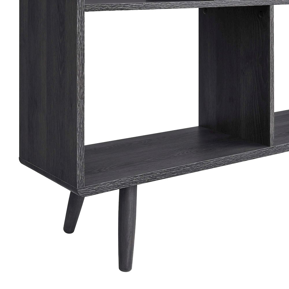 Transmit 7 Shelf Wood Grain Bookcase. Picture 6