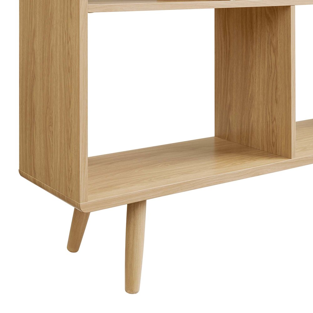 Transmit 7 Shelf Wood Grain Bookcase. Picture 6