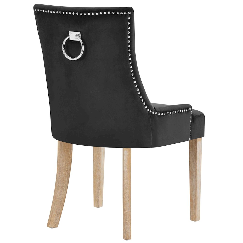 Pose Performance Velvet Dining Chair. Picture 4