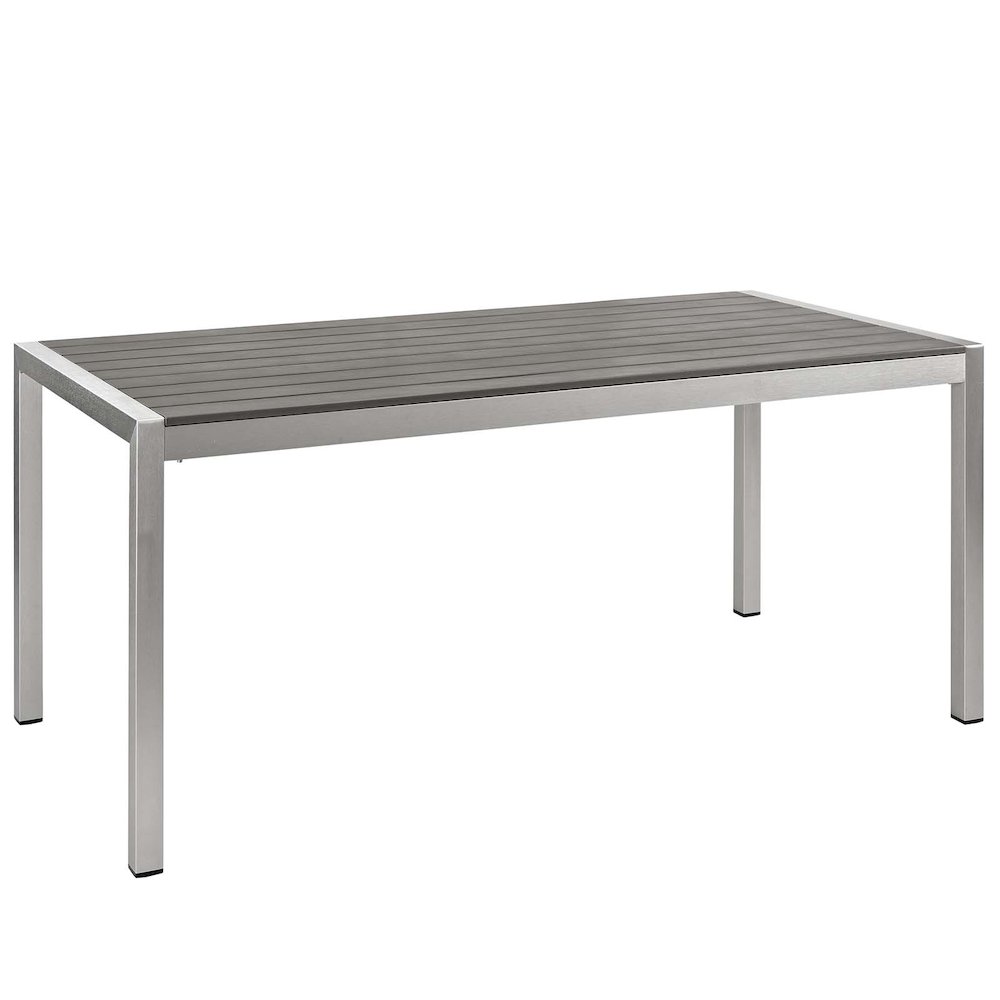 Shore 9 Piece Outdoor Patio Aluminum Dining Set. Picture 5