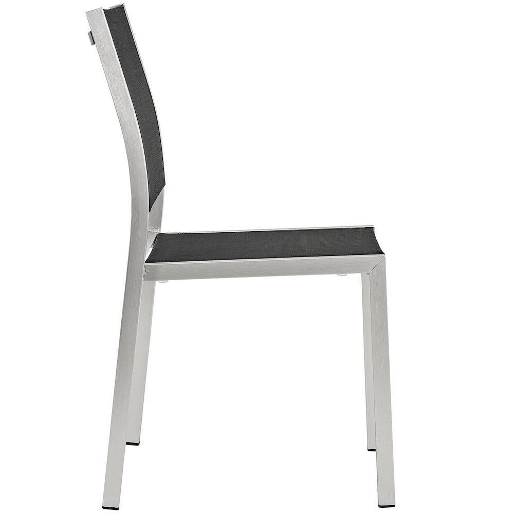 Shore Outdoor Patio Aluminum Side Chair Set of 2. Picture 2