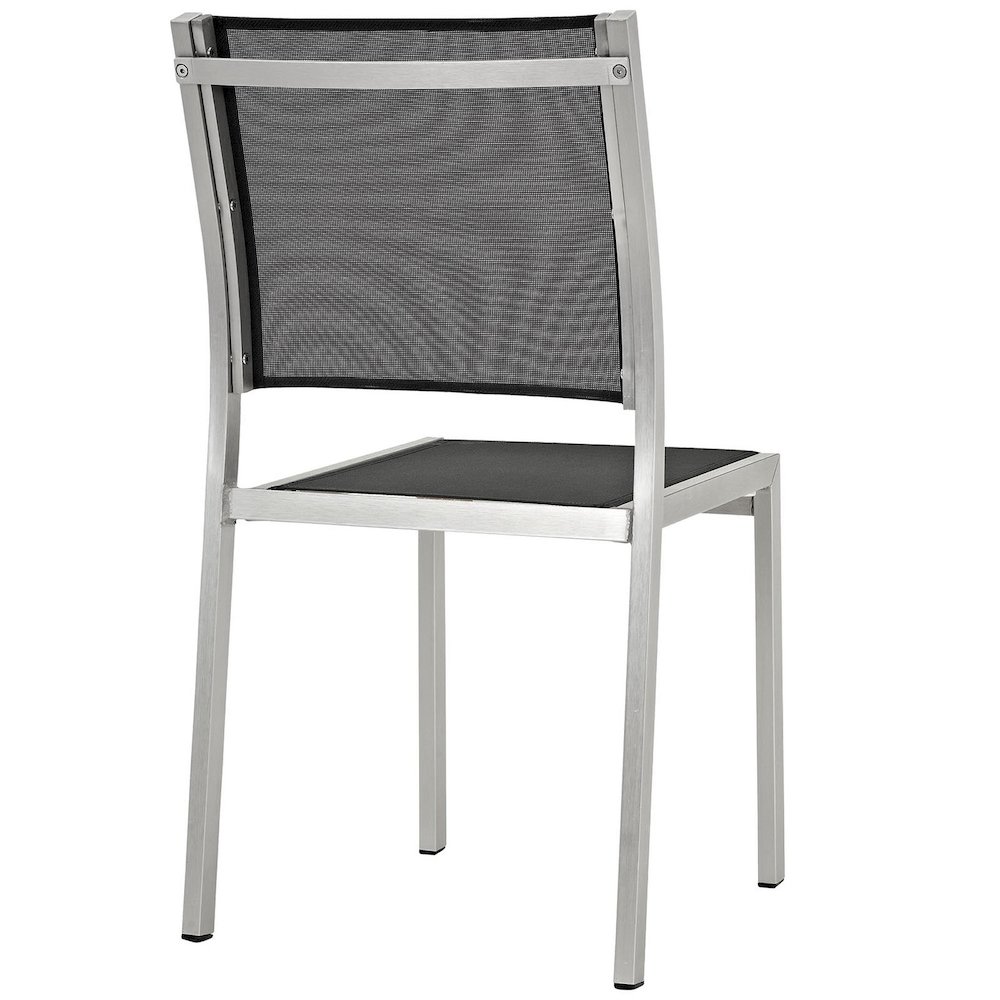 Shore Outdoor Patio Aluminum Side Chair Set of 2. Picture 3