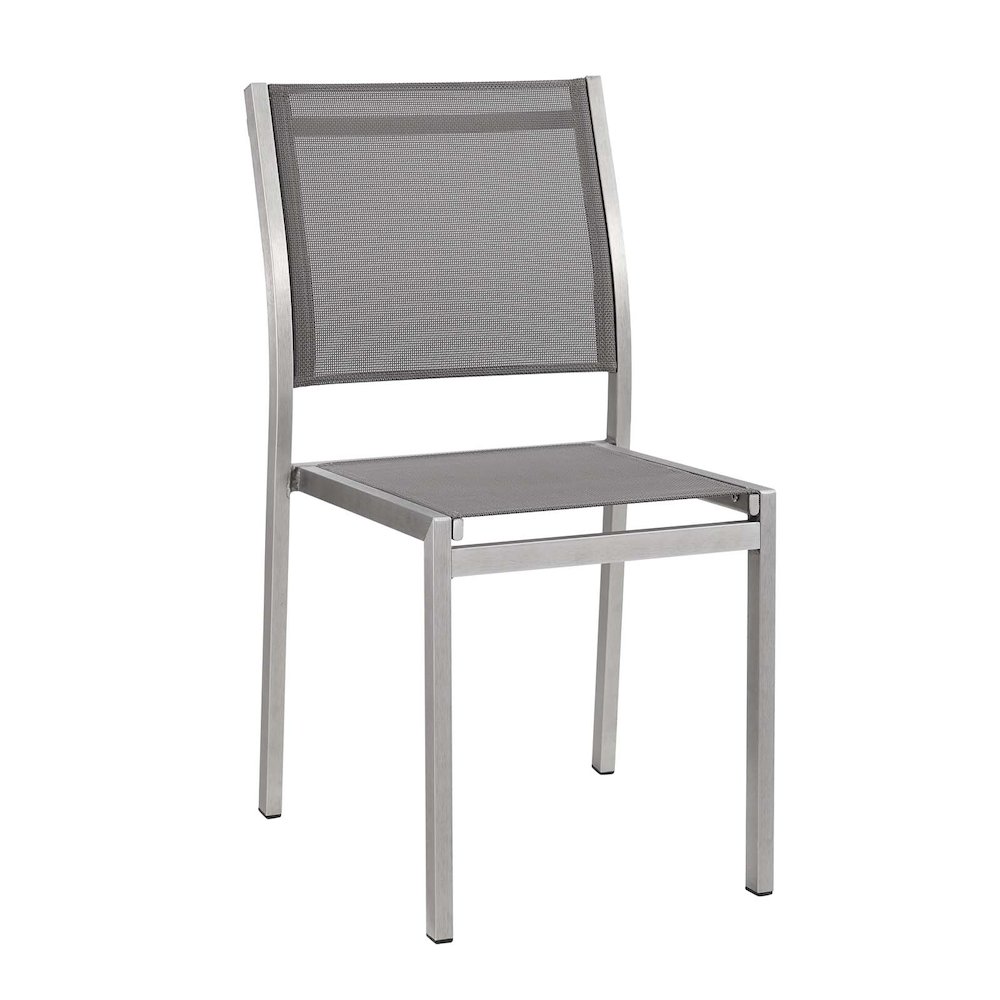 Shore Outdoor Patio Aluminum Side Chair Set of 2. Picture 2
