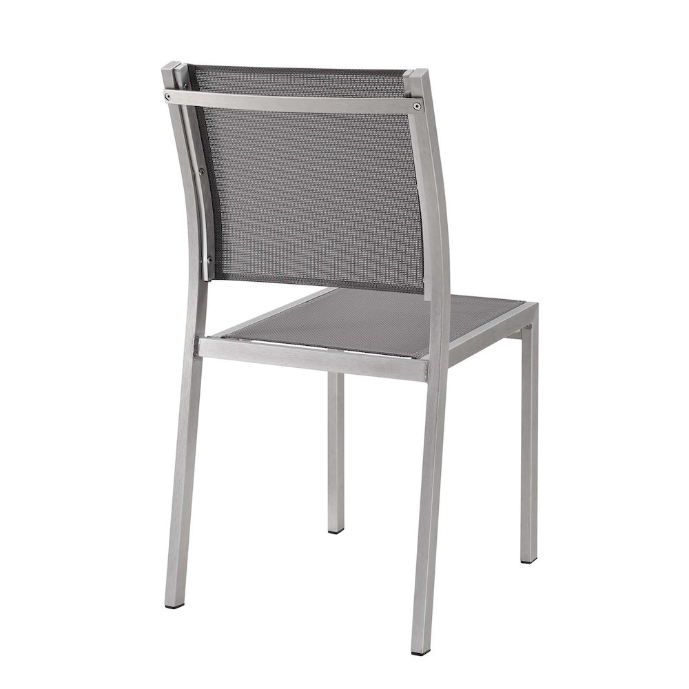 Shore Outdoor Patio Aluminum Side Chair Set of 2. Picture 4