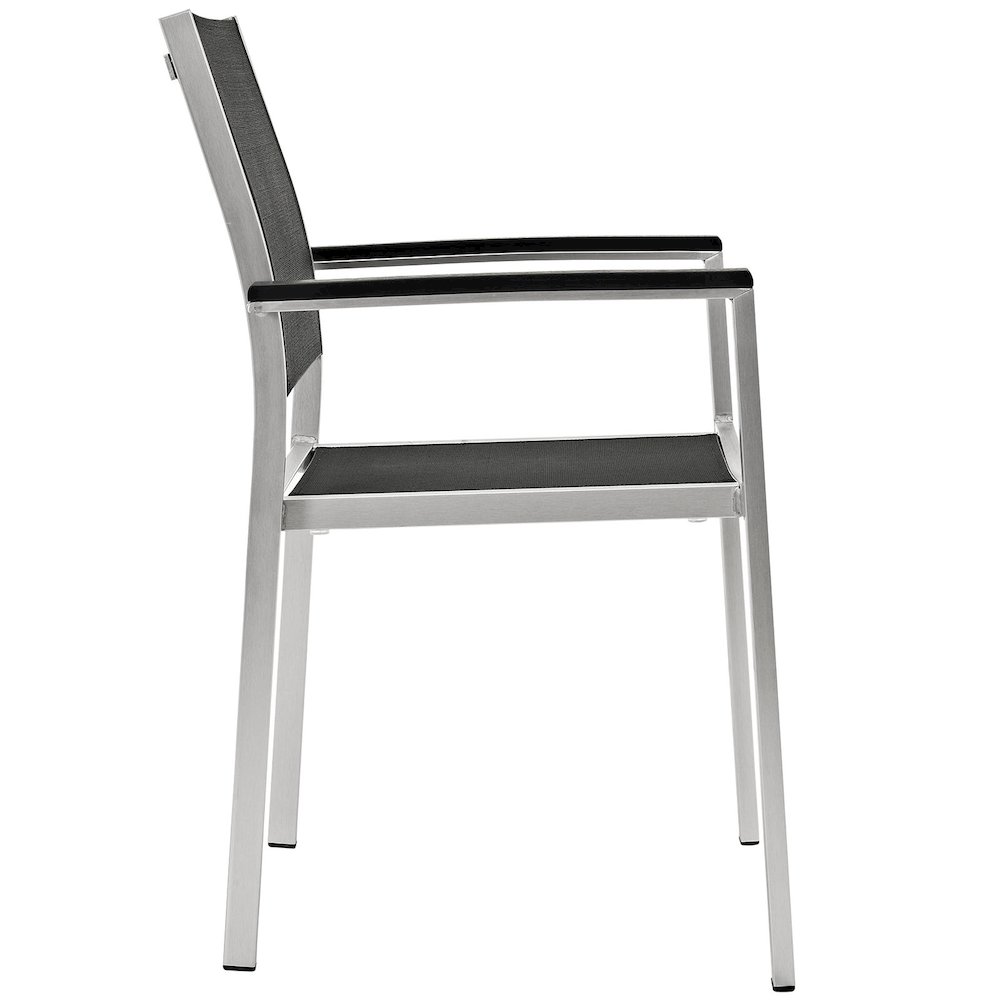 Shore Outdoor Patio Aluminum Dining Chair Set of 2. Picture 2