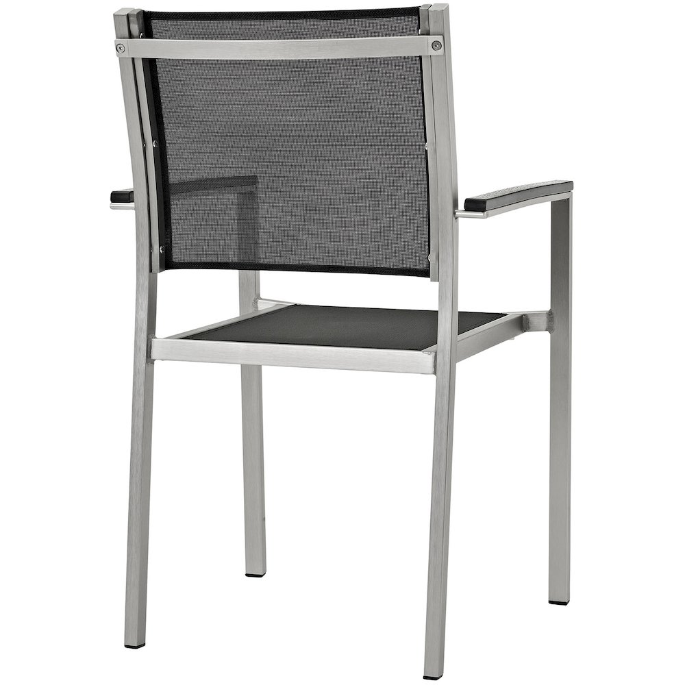 Shore Outdoor Patio Aluminum Dining Chair Set of 2. Picture 3