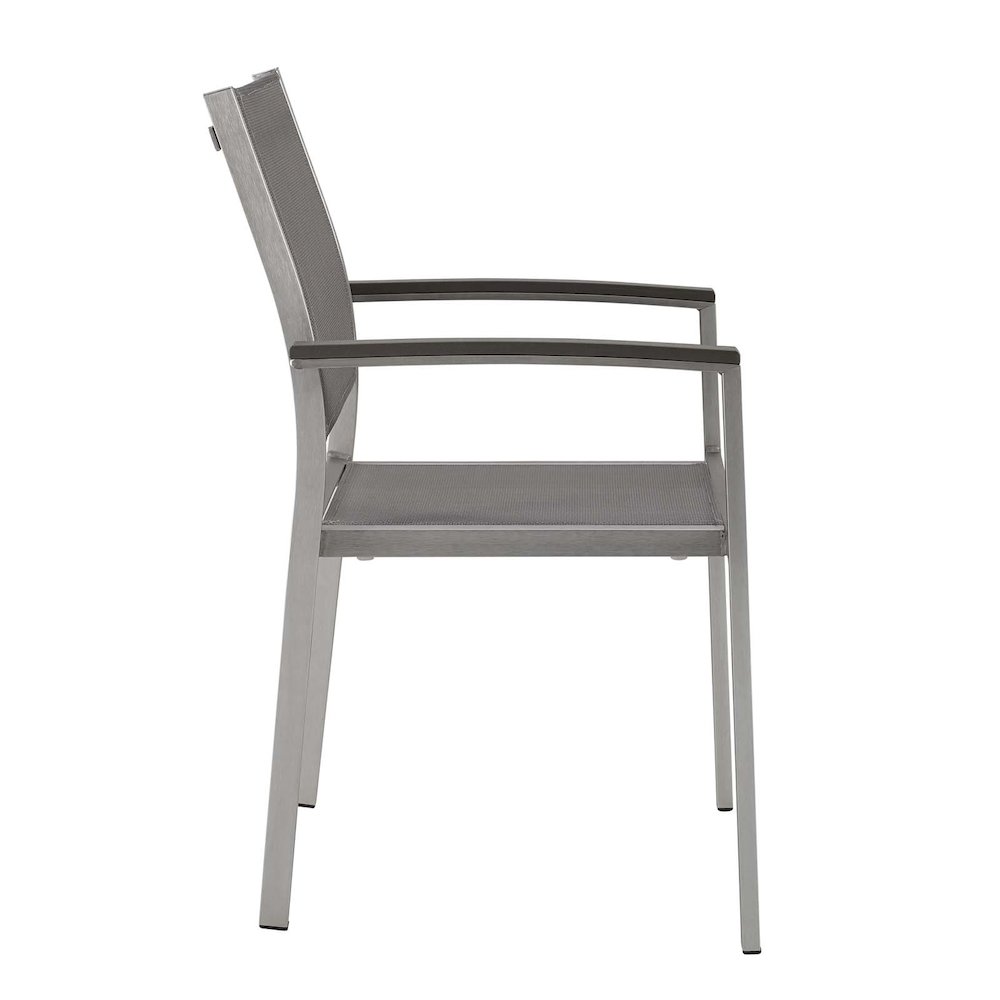 Shore Outdoor Patio Aluminum Dining Chair Set of 2. Picture 3