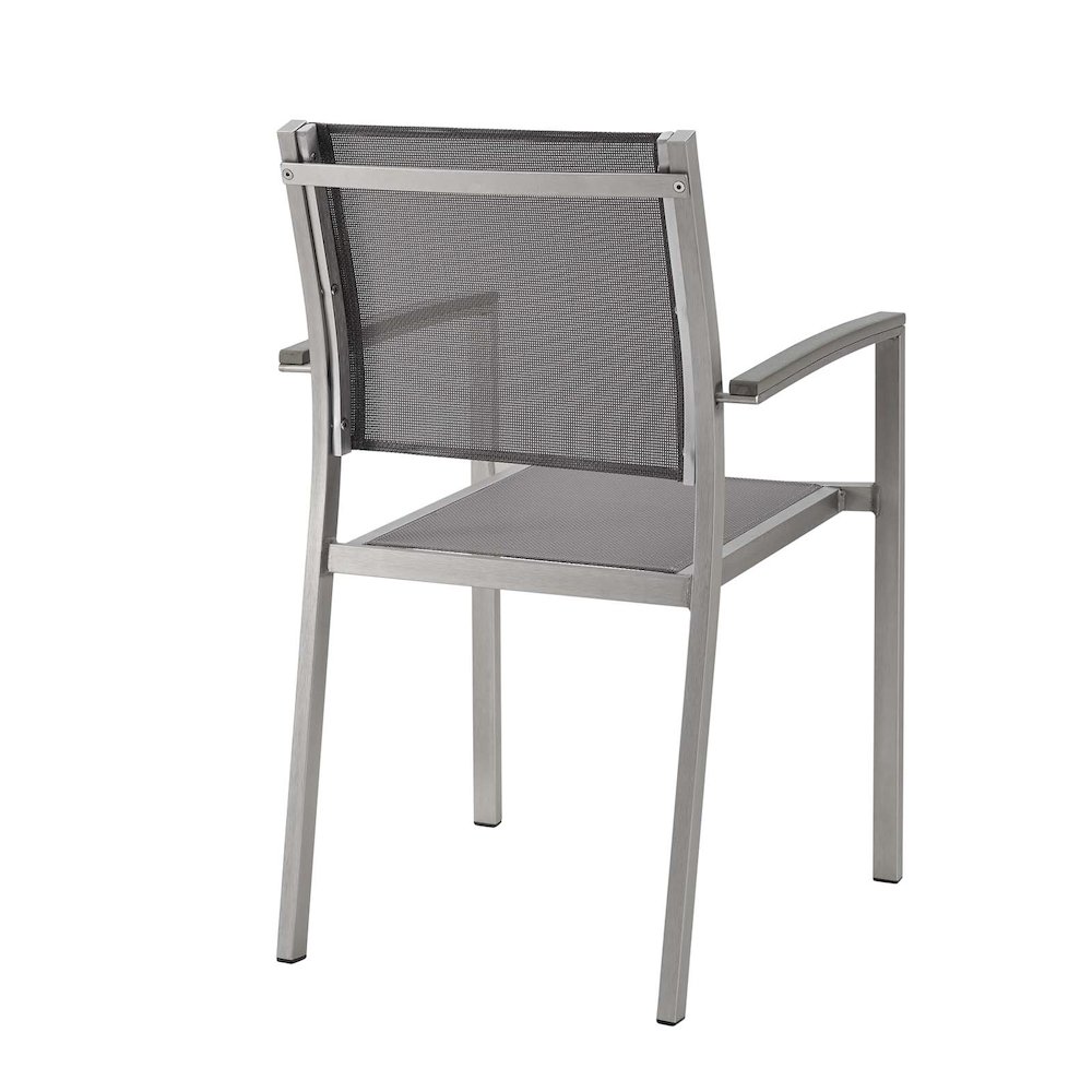 Shore Outdoor Patio Aluminum Dining Chair Set of 2. Picture 4