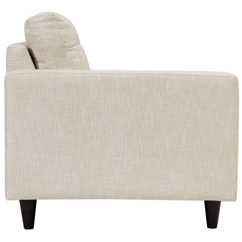 Empress Left-Facing Upholstered Fabric Loveseat. Picture 2