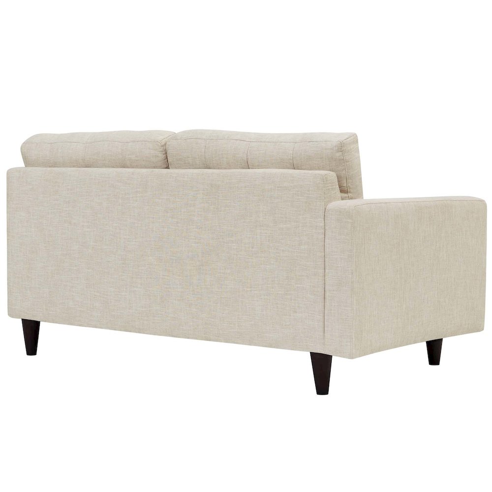 Empress Left-Facing Upholstered Fabric Loveseat. Picture 3