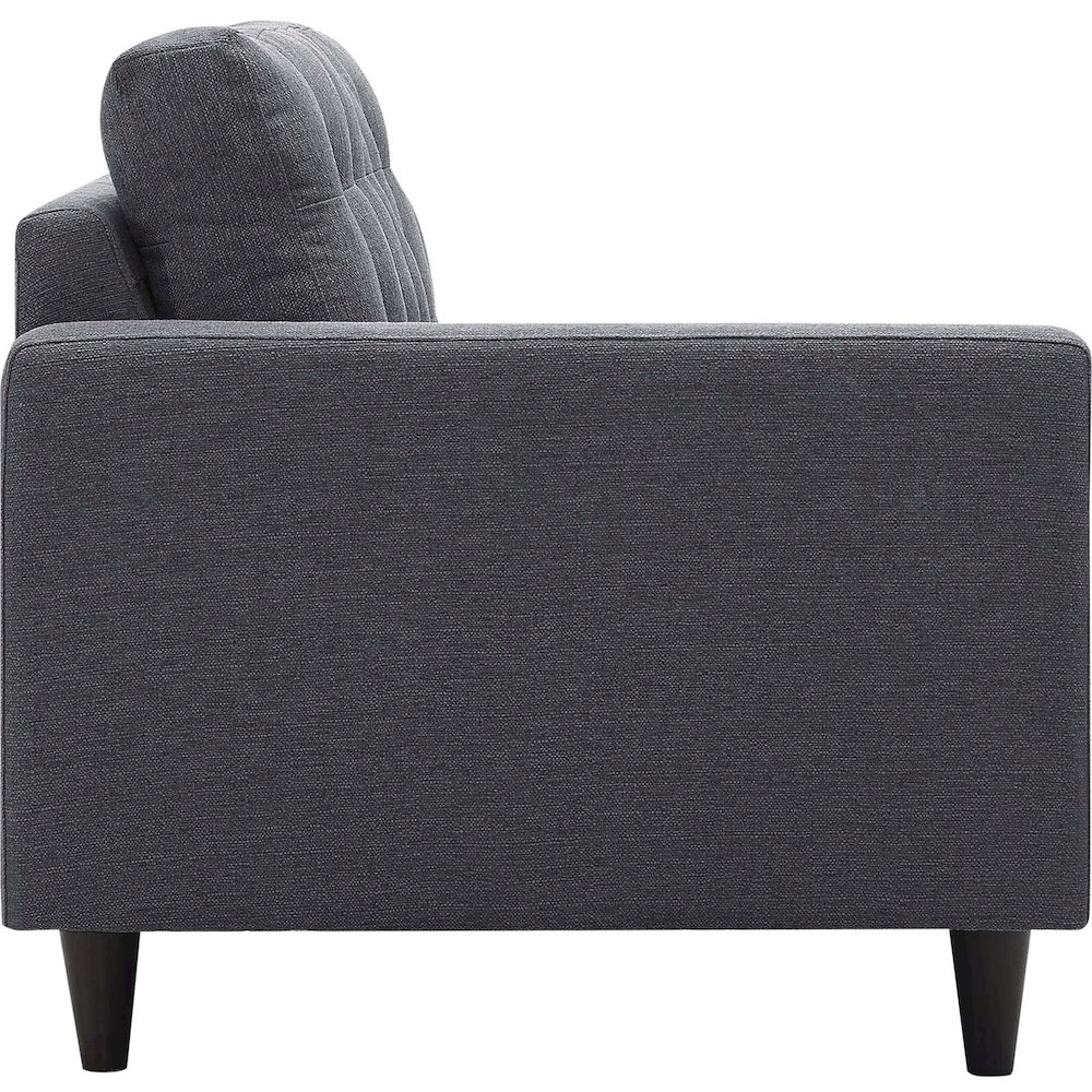 Empress Left-Facing Upholstered Fabric Loveseat. Picture 2