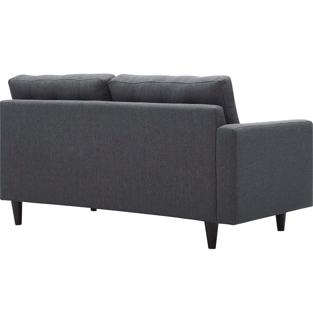 Empress Left-Facing Upholstered Fabric Loveseat. Picture 3