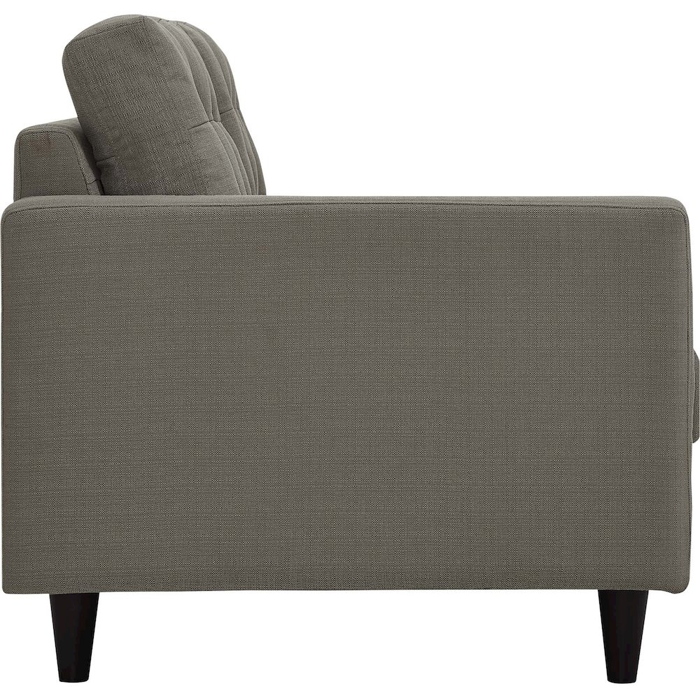 Empress Left-Facing Upholstered Fabric Loveseat. Picture 2