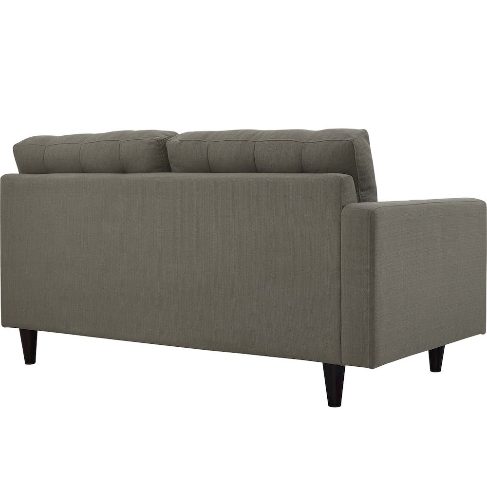 Empress Left-Facing Upholstered Fabric Loveseat. Picture 3