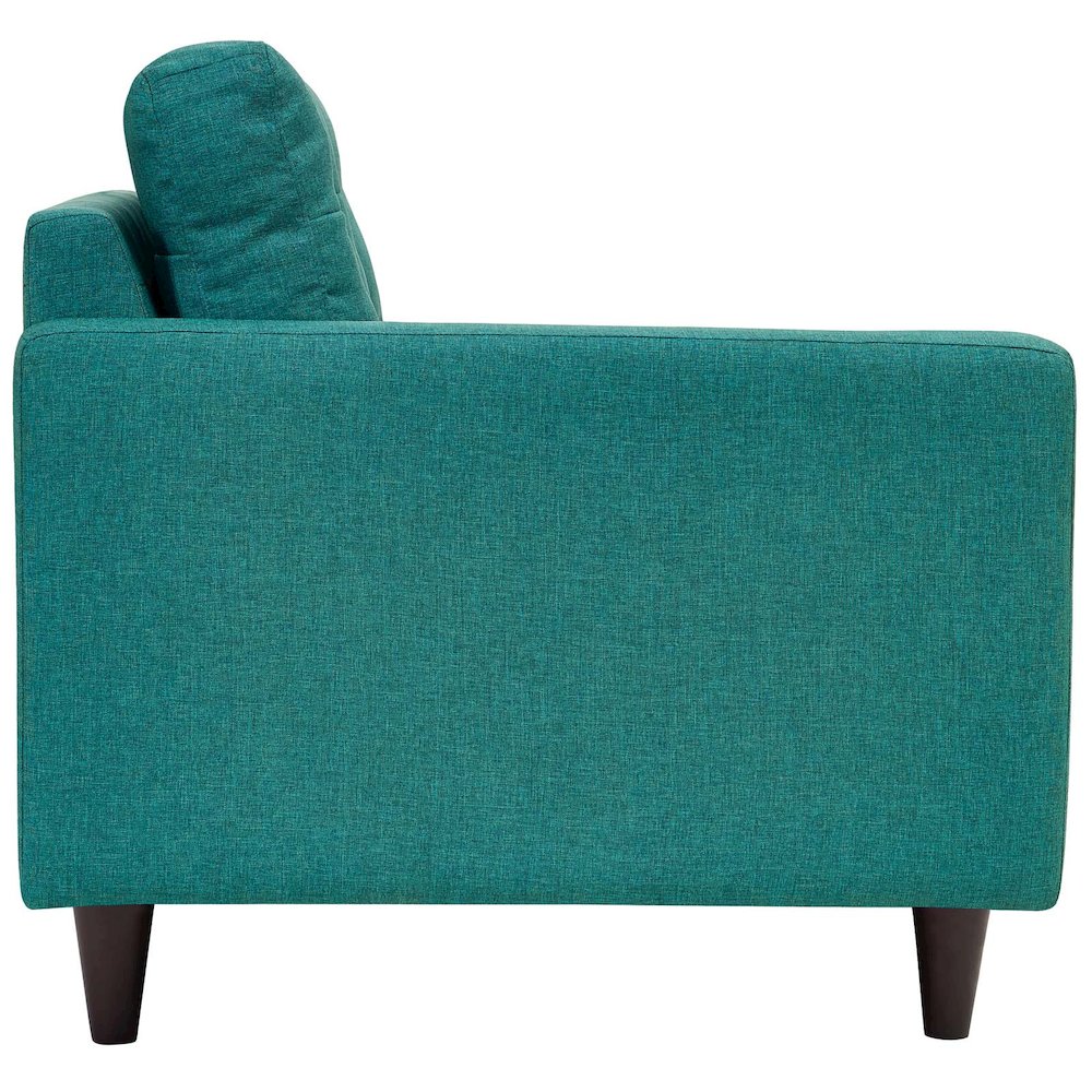 Empress Left-Facing Upholstered Fabric Loveseat. Picture 2
