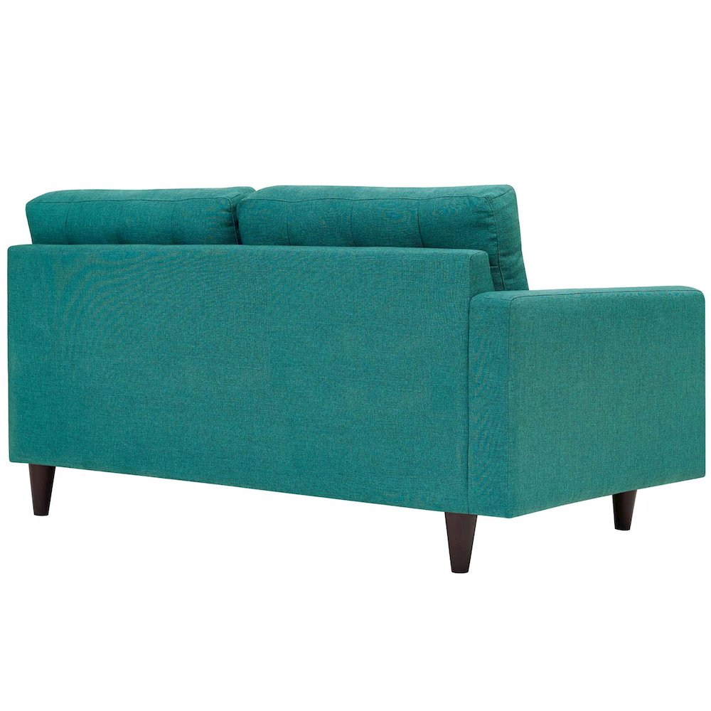 Empress Left-Facing Upholstered Fabric Loveseat. Picture 3