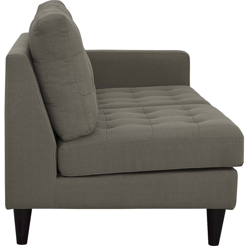 Empress Right-Facing Upholstered Fabric Loveseat. Picture 2