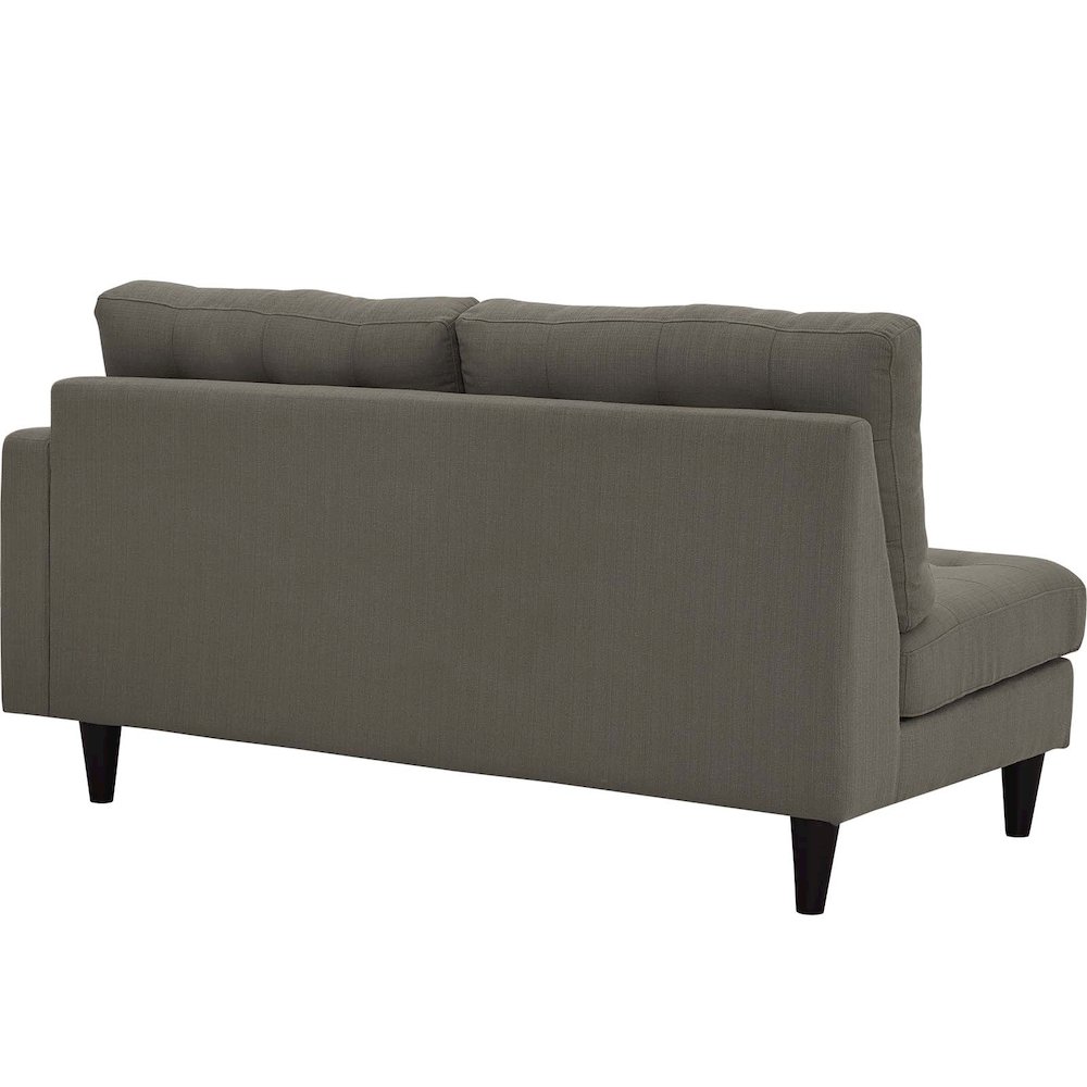 Empress Right-Facing Upholstered Fabric Loveseat. Picture 3