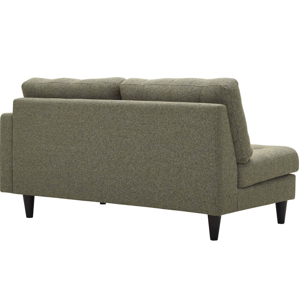 Empress Right-Facing Upholstered Fabric Loveseat. Picture 3