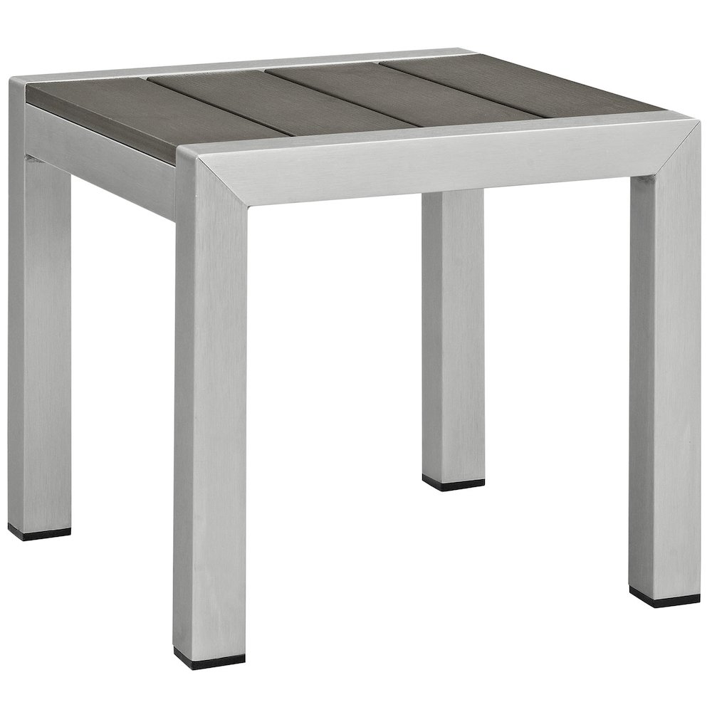 Shore 3 Piece Outdoor Patio Aluminum Sectional Sofa Set. Picture 4