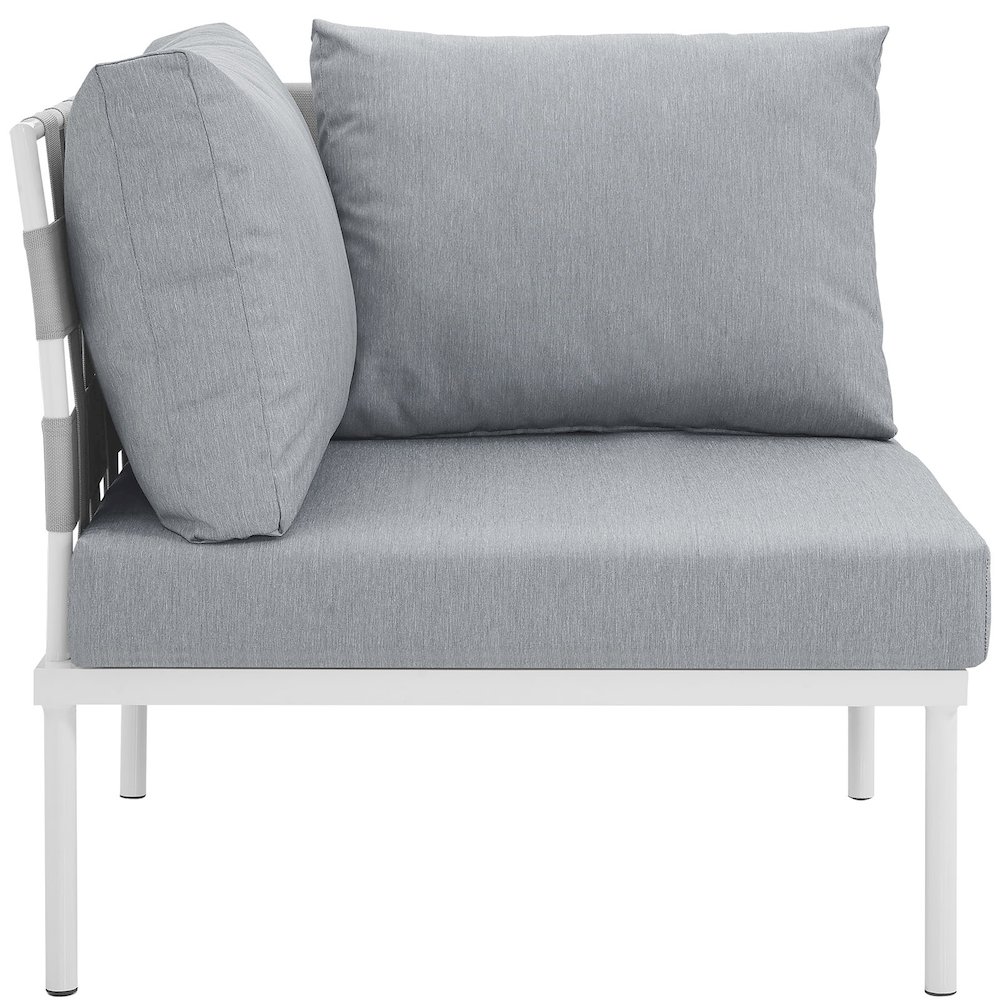 Harmony Outdoor Patio Aluminum Corner Sofa. Picture 2