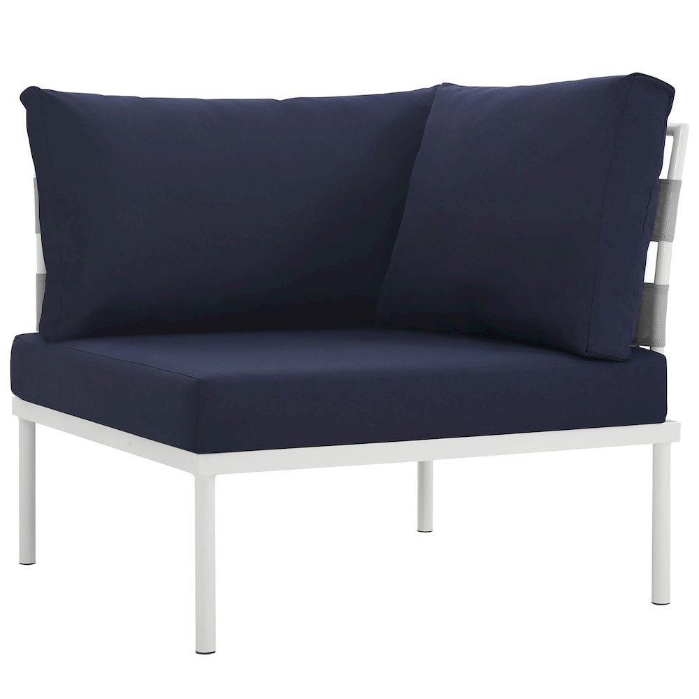 Harmony Outdoor Patio Aluminum Corner Sofa. Picture 1