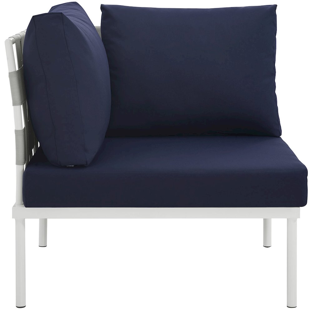 Harmony Outdoor Patio Aluminum Corner Sofa. Picture 2
