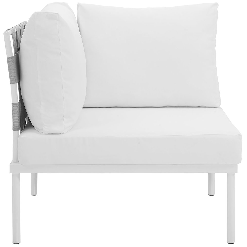 Harmony Outdoor Patio Aluminum Corner Sofa. Picture 2