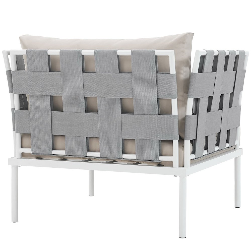 Harmony Outdoor Patio Aluminum Armchair. Picture 3
