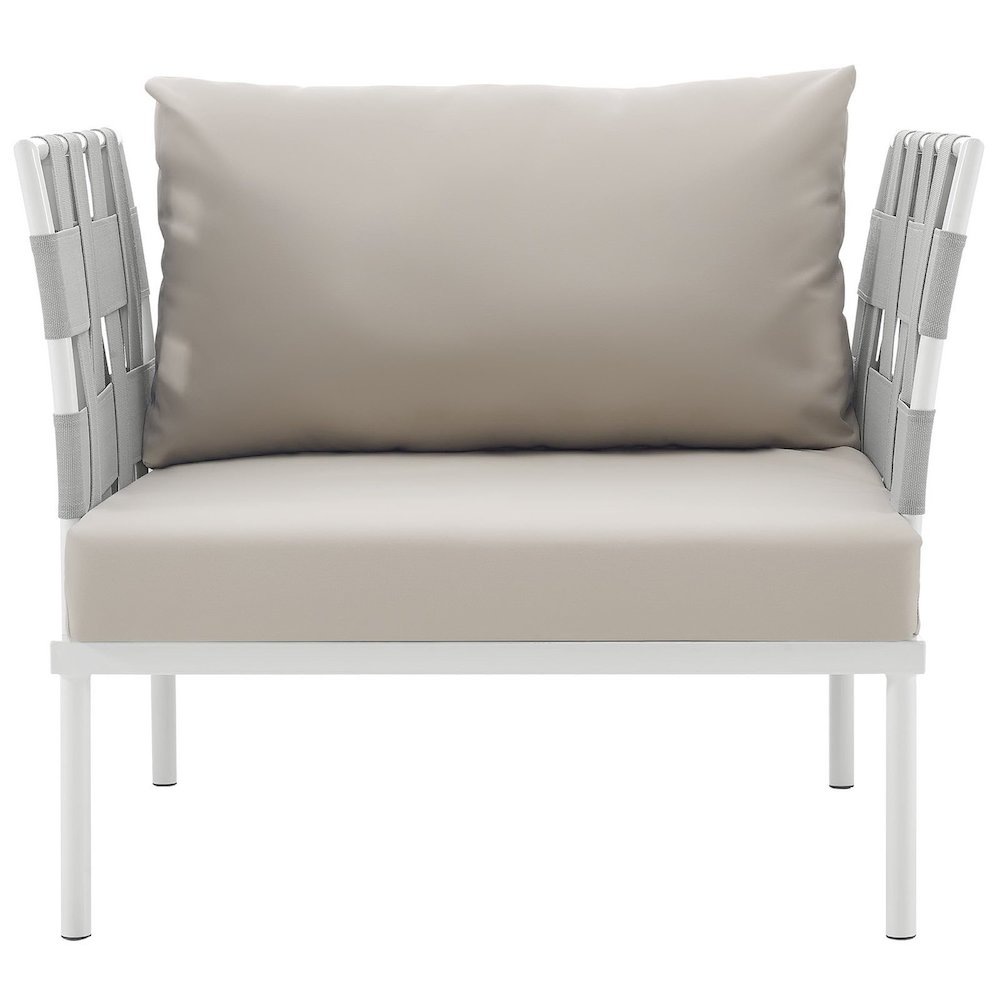 Harmony Outdoor Patio Aluminum Armchair. Picture 4