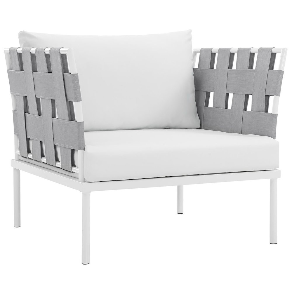 Harmony Outdoor Patio Aluminum Armchair. Picture 1