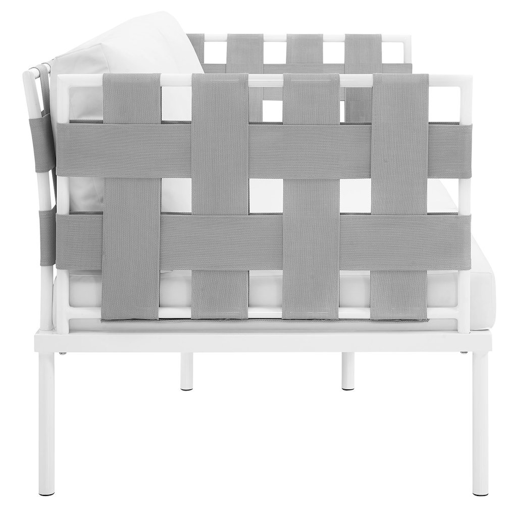 Harmony Outdoor Patio Aluminum Loveseat. Picture 2