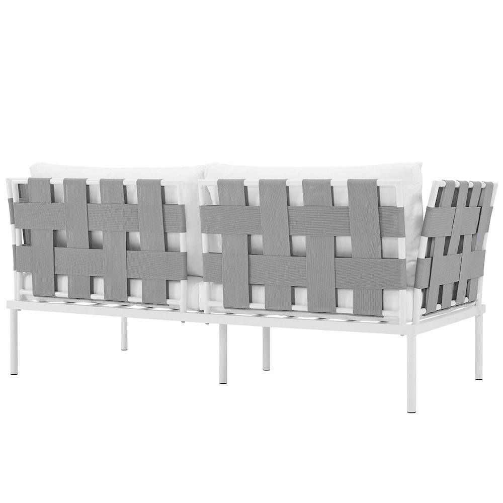 Harmony Outdoor Patio Aluminum Loveseat. Picture 3