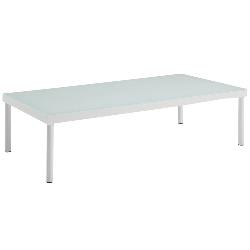 Harmony Outdoor Patio Aluminum Coffee Table. Picture 1