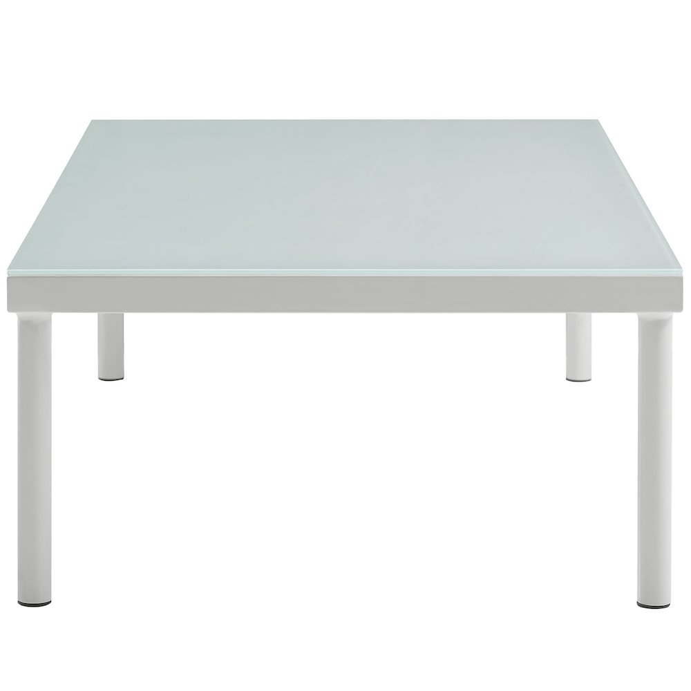 Harmony Outdoor Patio Aluminum Coffee Table. Picture 2
