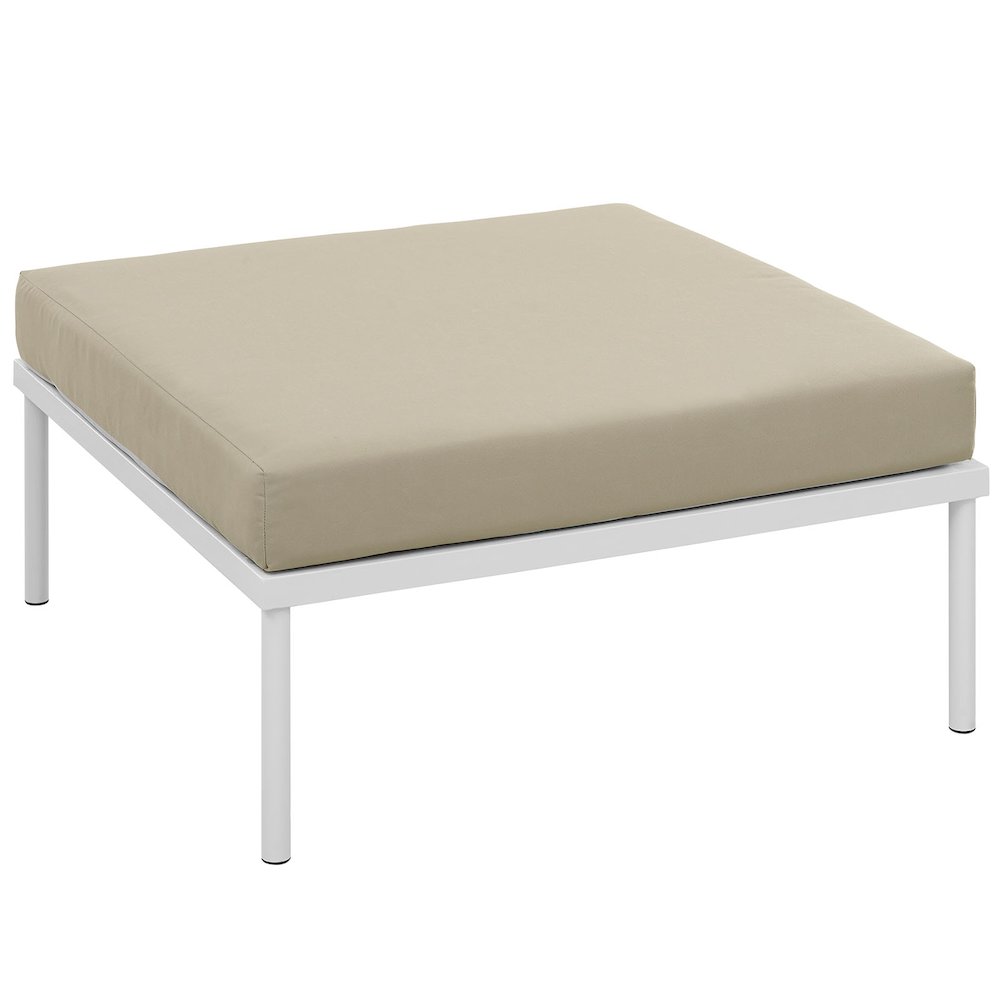Harmony Outdoor Patio Aluminum Ottoman. Picture 2