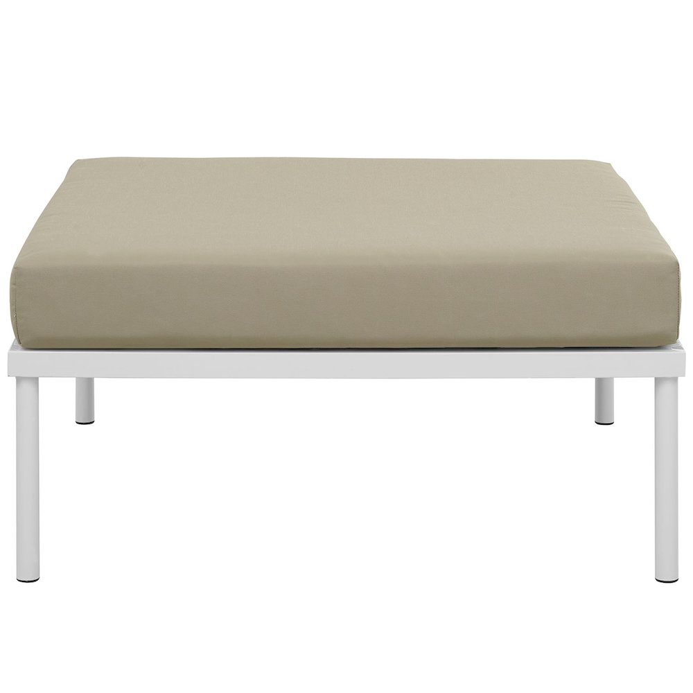 Harmony Outdoor Patio Aluminum Ottoman. Picture 3