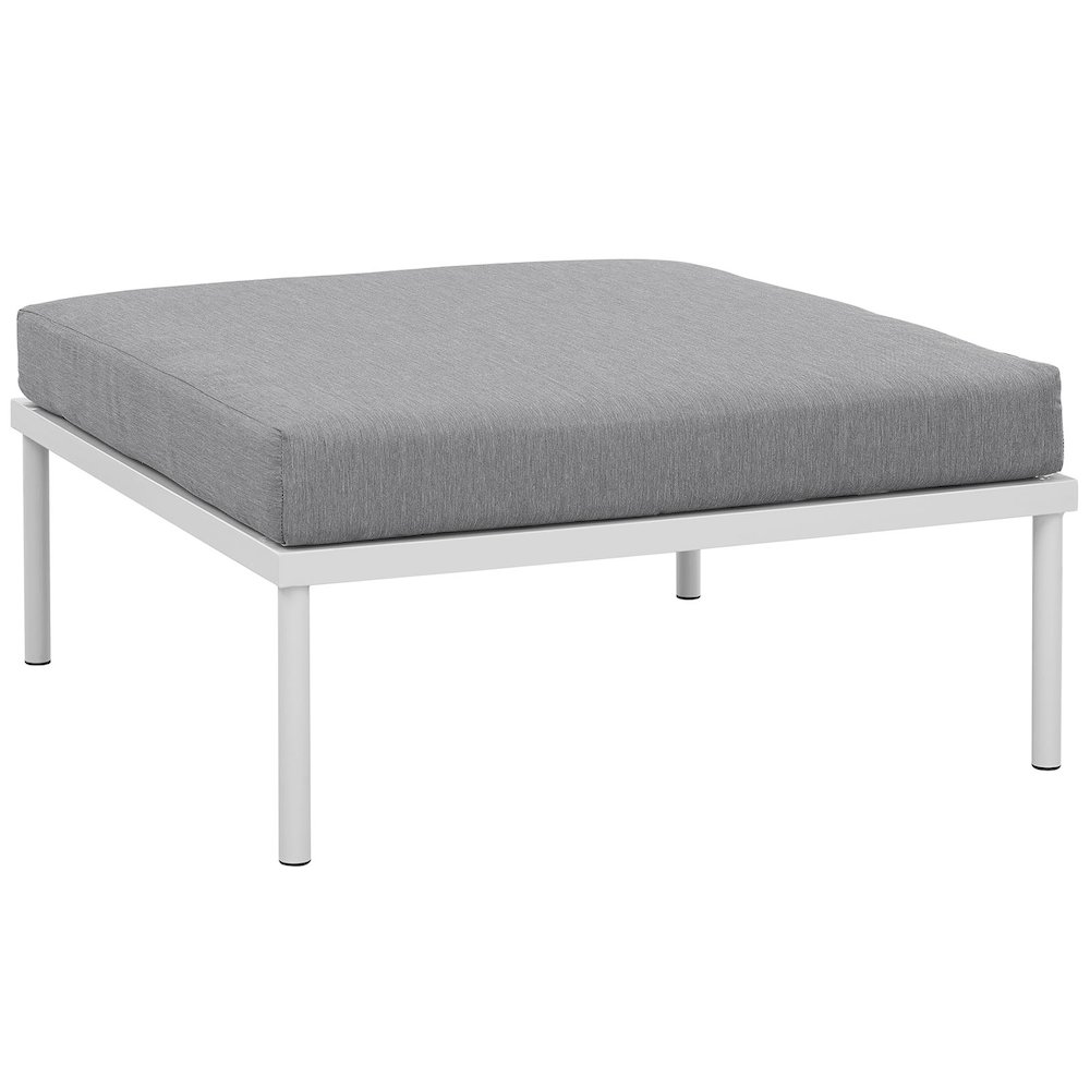Harmony Outdoor Patio Aluminum Ottoman. Picture 1